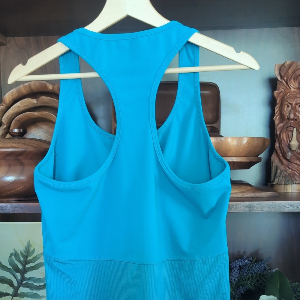 Fabletics Teal Racerback Tank Top - Picture 6 of 9